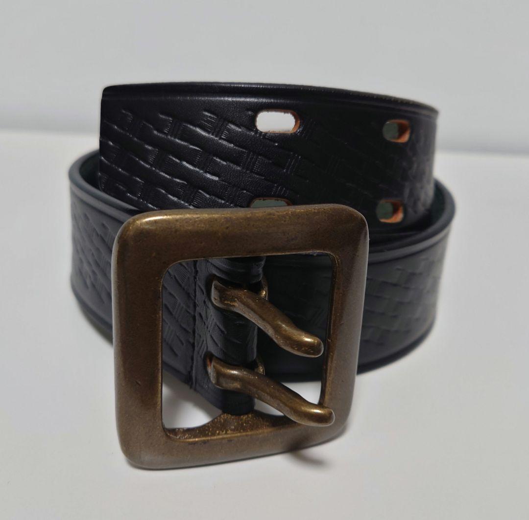 未使用級✨KADOYA カドヤ ダブルピン レザーベルト Lサイズ