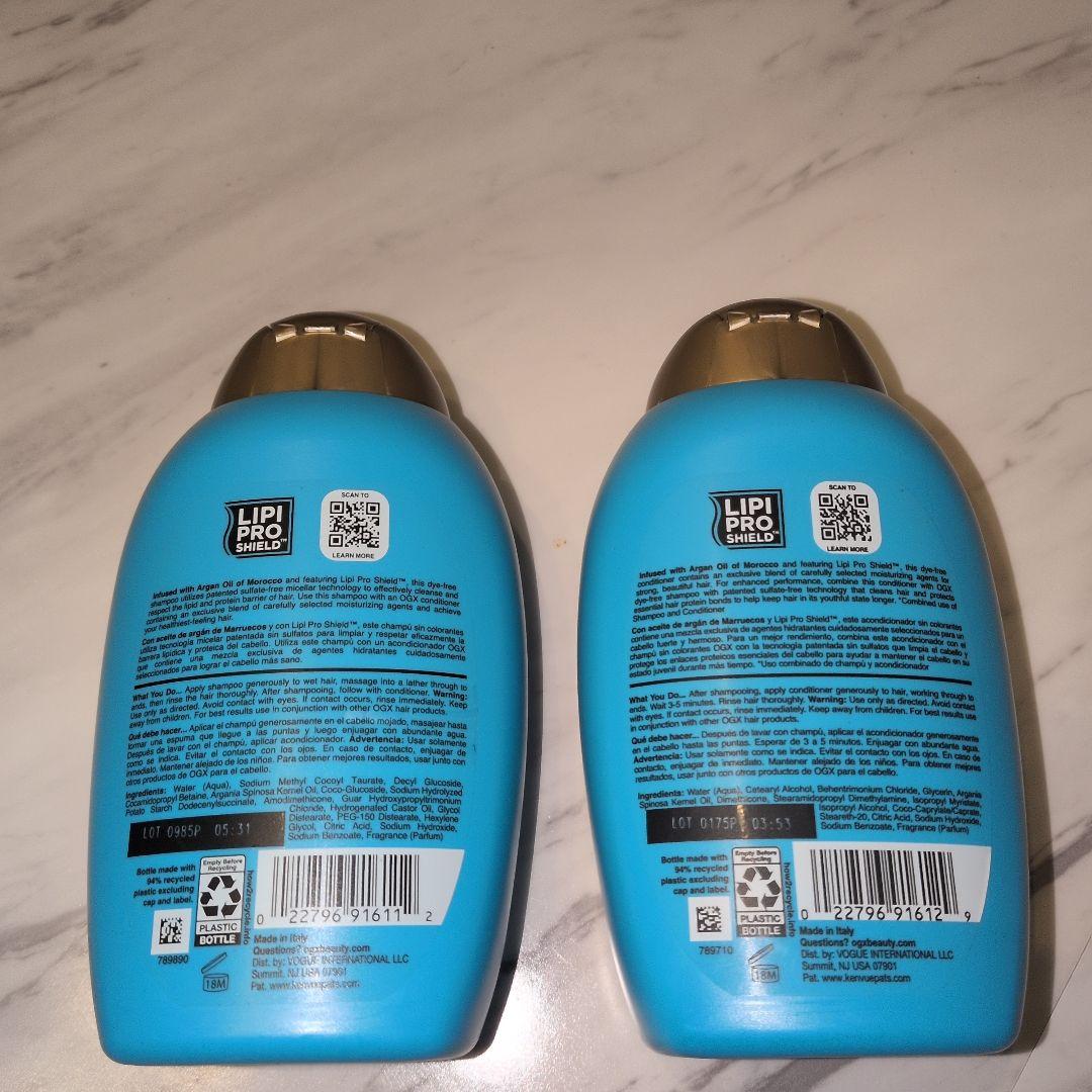 OGX アルガンオイル シャンプー＆コンディショナーセット 385ml - メルカリ