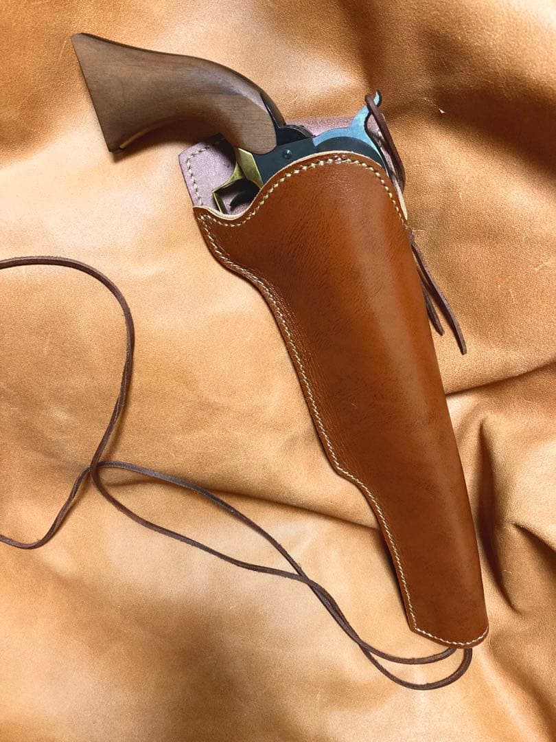 コルトM1847ウォーカー用右利きレザーホルスター No.820