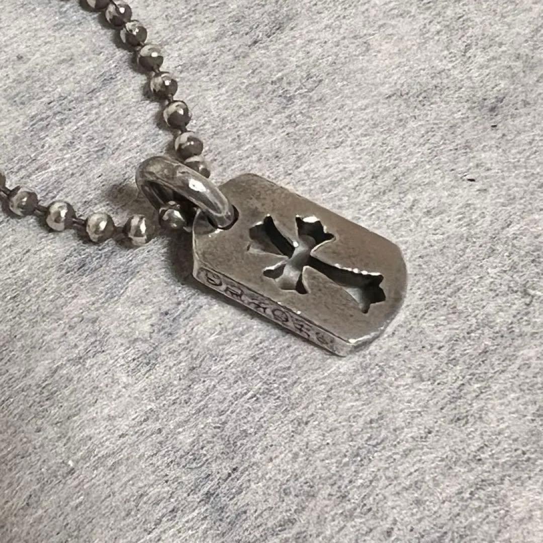 ChromeHearts クロムハーツカットアウトクロスドックタグタイニー正規品