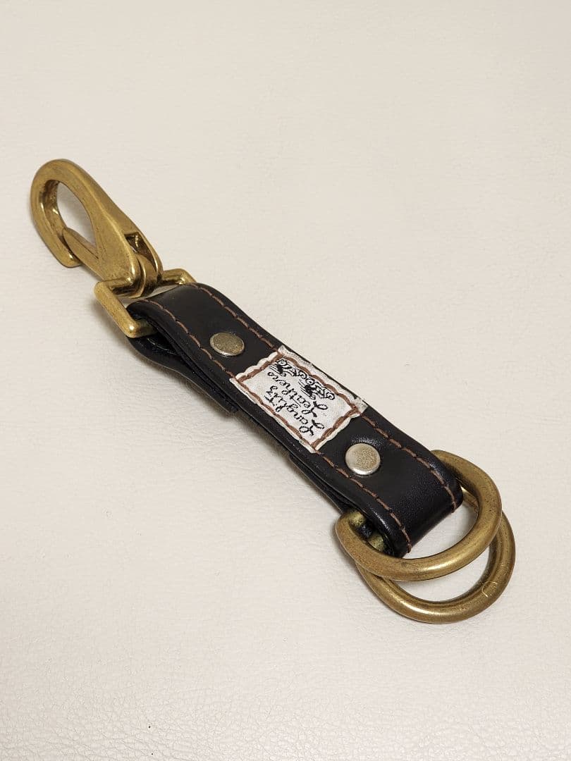 【美品】Langlitz　Leathers　黒×茶Tストラップ　 検ラングリッツ