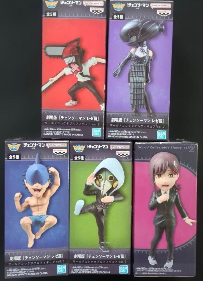 チェンソーマン レゼ編 ワールドコレクタブルフィギュア vol2 全5種コンプ