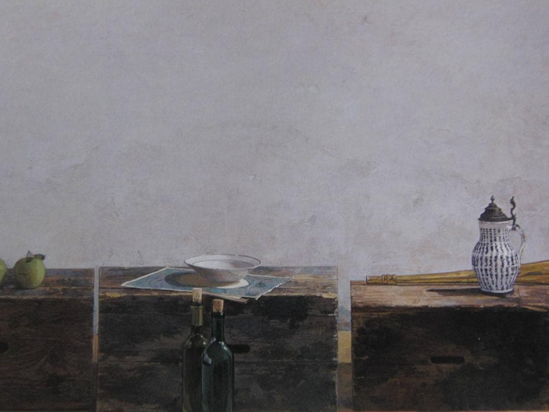 西房浩二、【Beranの箱】、希少な額装用画集より、新品額装付