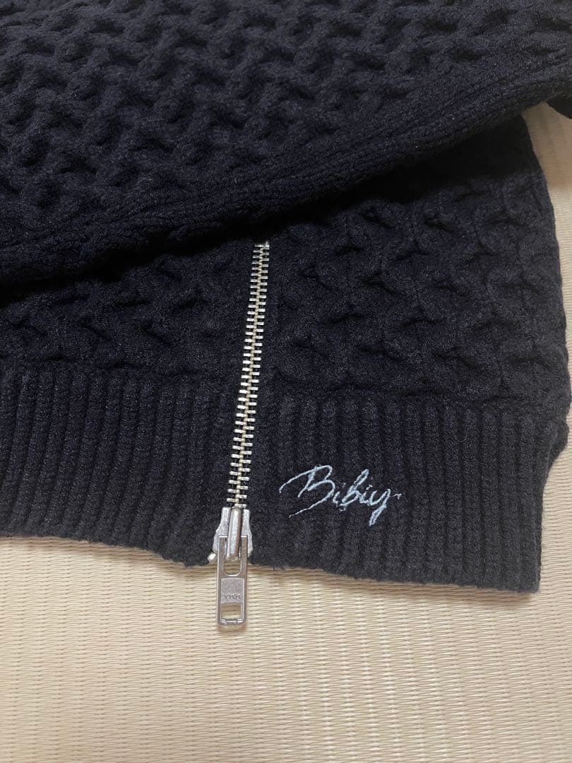 Bibiy ネイビー クロップドニットセーター 完売品