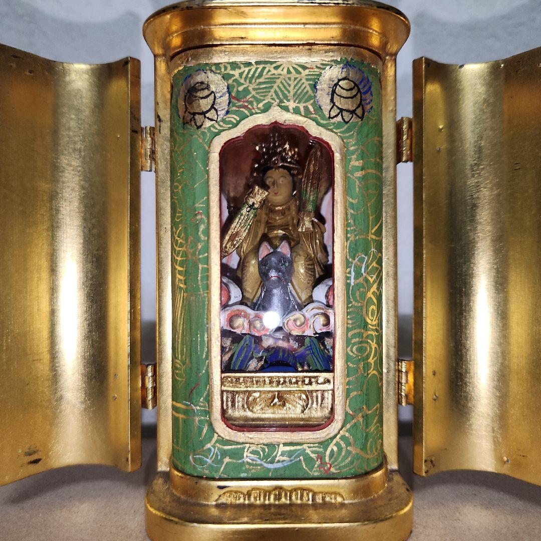 年末特価】荼枳尼天像 厨子入 豊川稲荷 霊狐 - メルカリ