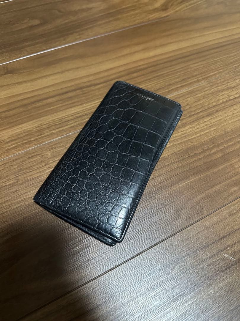 【最終値下げ】 サンローラン SAINT LAURENT 長財布 クロコ