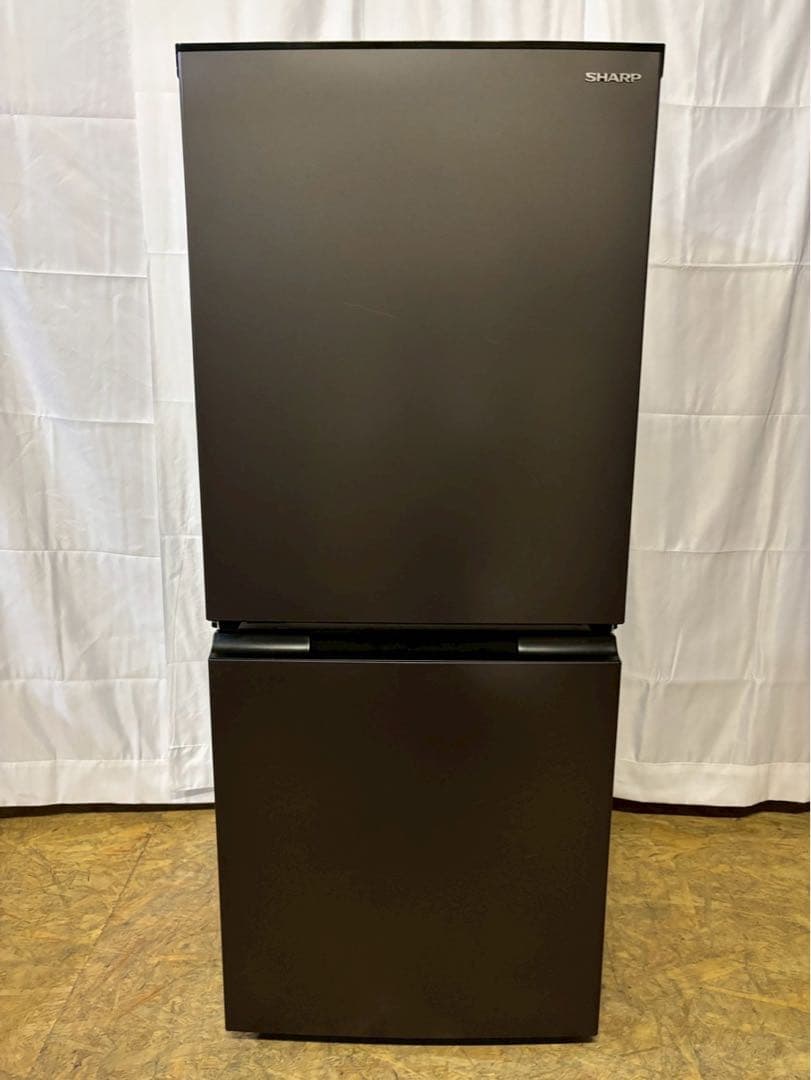 SHARP 2ドア冷蔵庫 SJ-D15J-H 2023年製 152L 両開き SJ-D15J | 冷蔵庫：シャープ