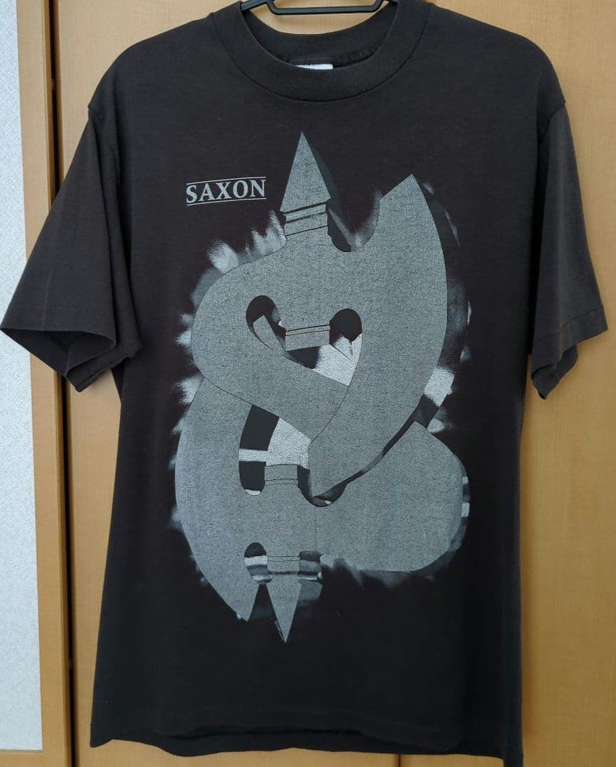 SAXON Destiny tour1988　Tシャツ Saxon Heavy Metal Thunder T-Shirt - VISION MERCH