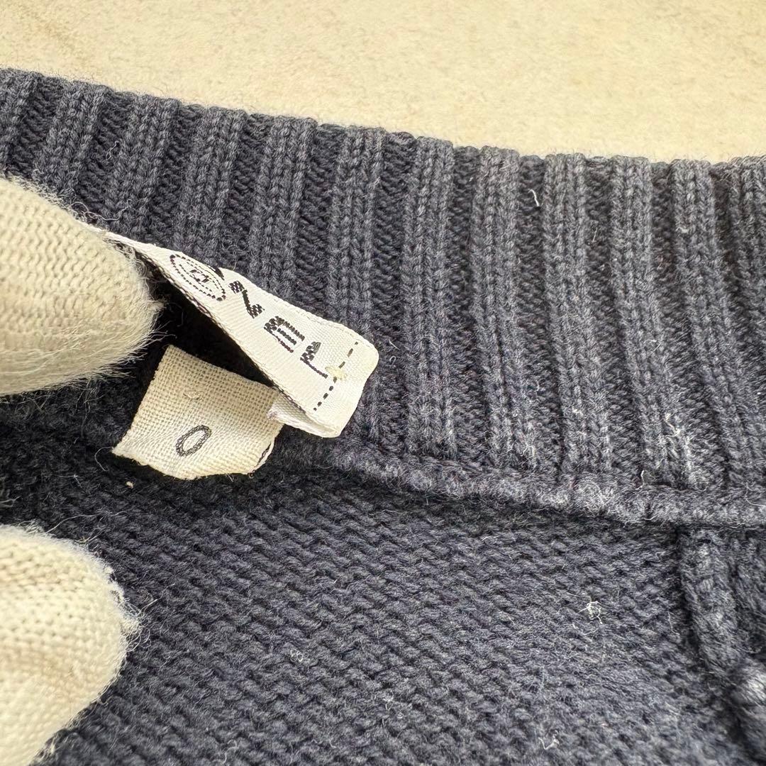 マン様CHANEL シャネル セーター ココマーク コットン ネイビー V