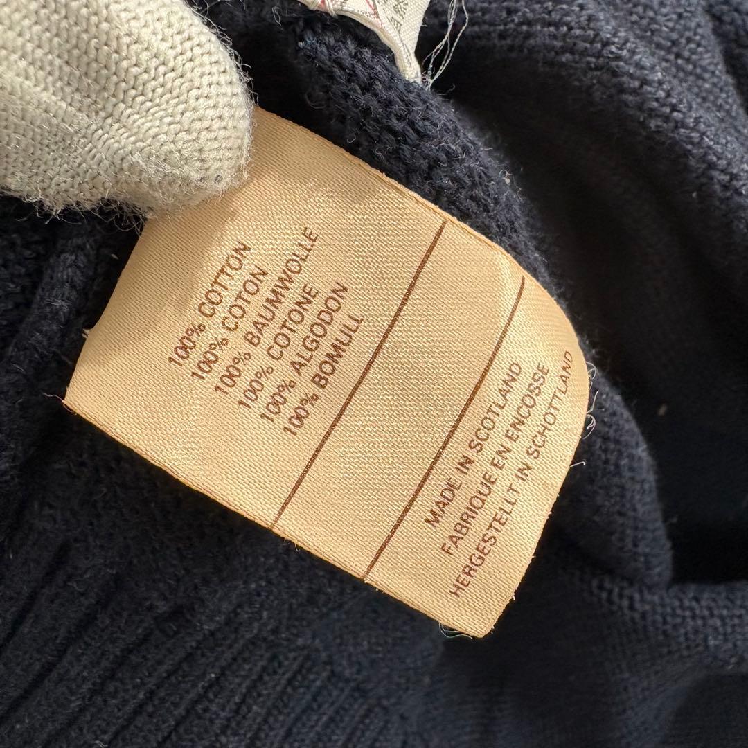 マン様CHANEL シャネル セーター ココマーク コットン ネイビー V