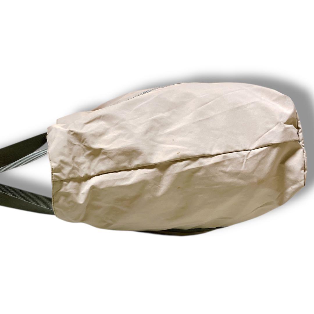 プラダ スポーツ 洗える A4収納可 肩掛け可 トートバッグ ベージュ 軽量