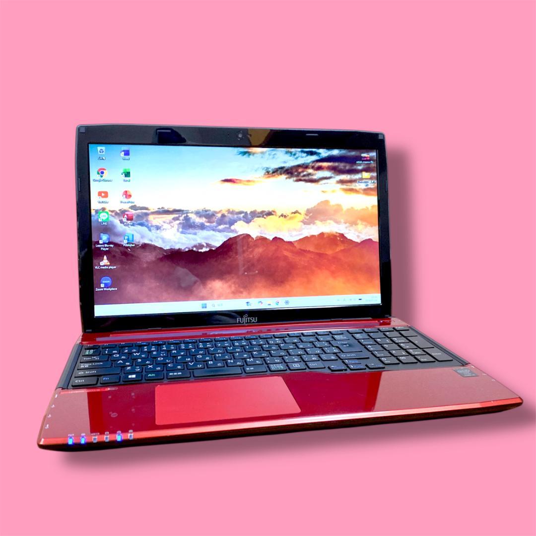 ヒロ✨オフィス2021✨快適SSD i3 メモリ8 ブルーレイ 富士通 富士通（FUJITSU） ノートパソコン Office搭載 新品 同様 windows11