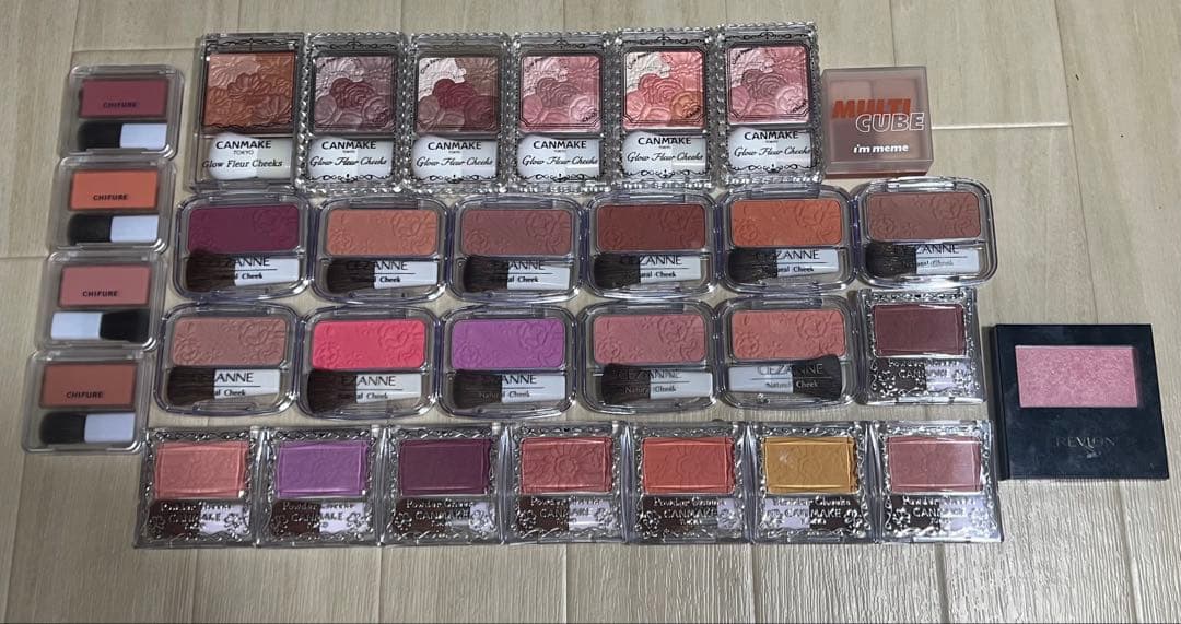 チーク 未使用 キャンメイク・CEZANNEのベースメイクを使った口コミ -  すべて880円