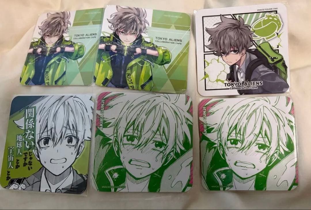 6点セット】東京エイリアンズ 郡司 晃 ハオハオカフェ コースター