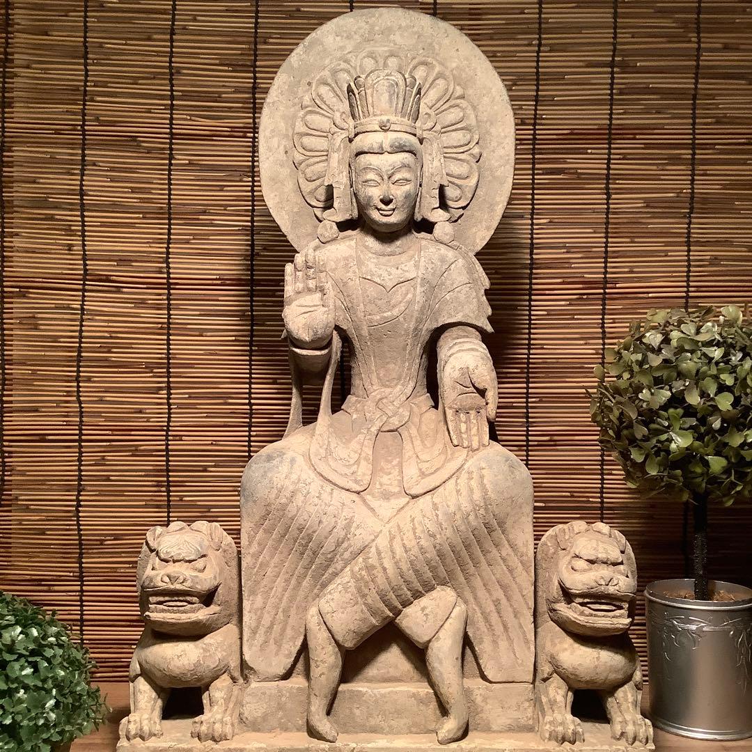 こたさん♪様売約keep…中国北魏・景明元年「石造・如来像」北斎・北魏様式