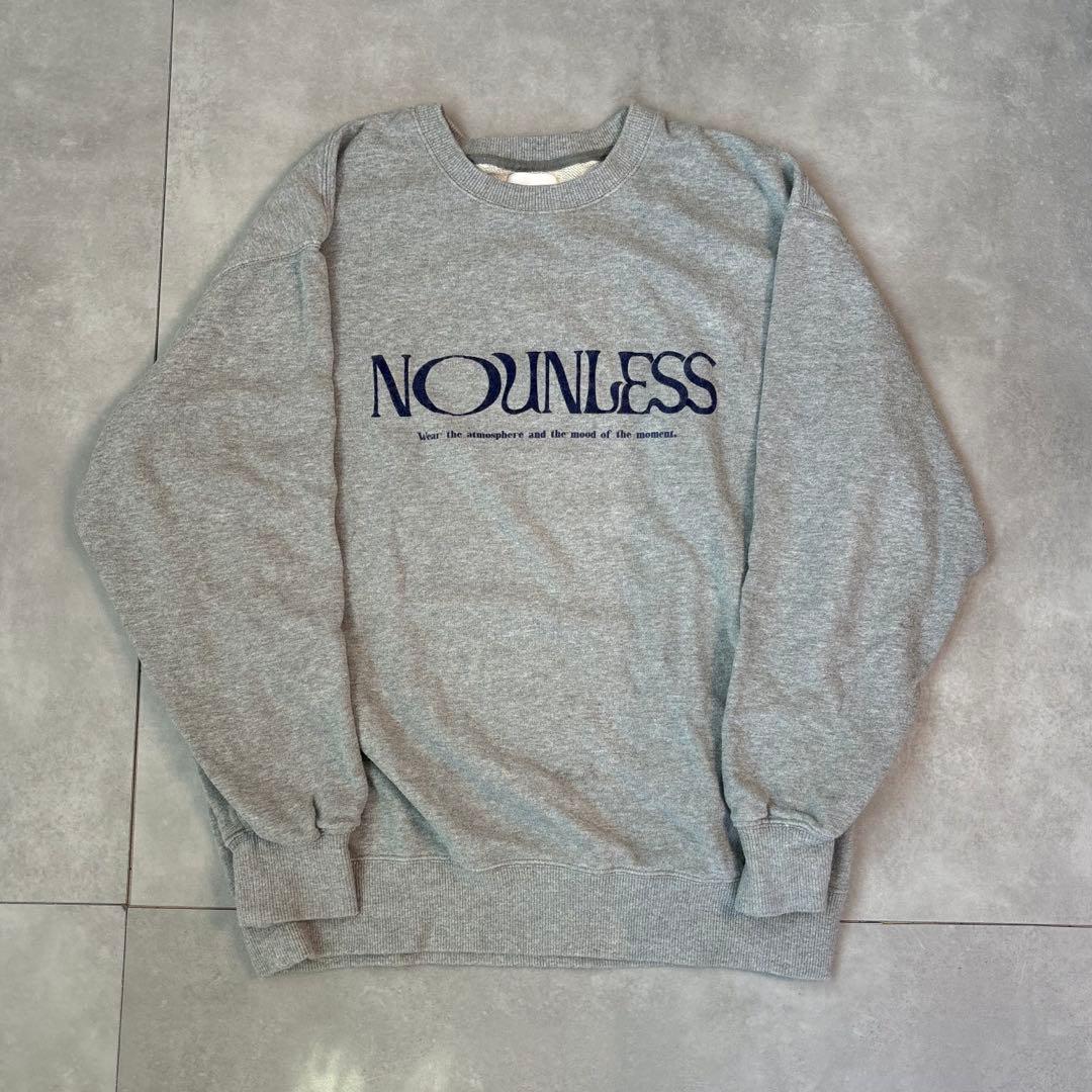 NOUNLESS LOGO WITH MESSAGE SWEAT - メルカリ