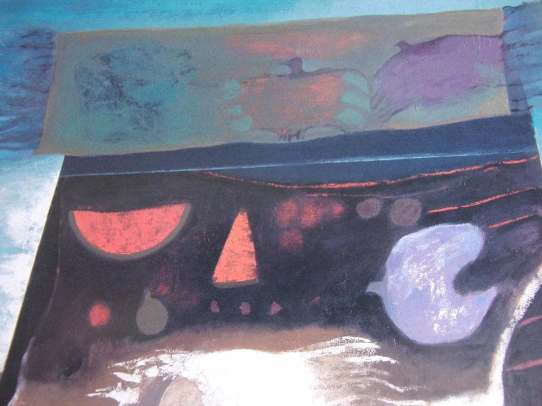 月舘れい、【大きい黒いテーブル】、希少な額装用画集より