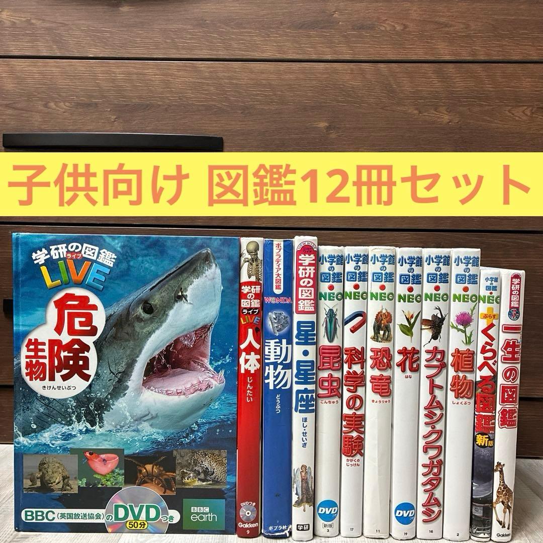 図鑑セット】小学館の図鑑 NEO他 子供向け図鑑 12冊セット - メルカリ