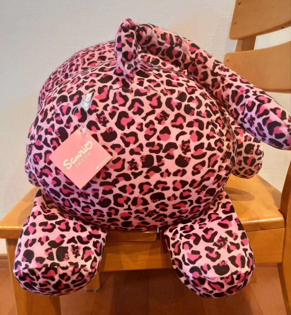 希少 ハローキティ ぬいぐるみ 2008年 ヒョウ柄 ピンク 特大 2L 新品