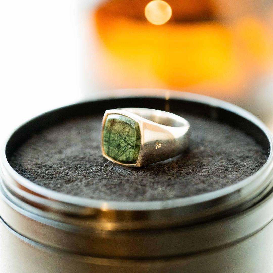 アクセサリー TOM WOOD Cushion Green Marble Size56