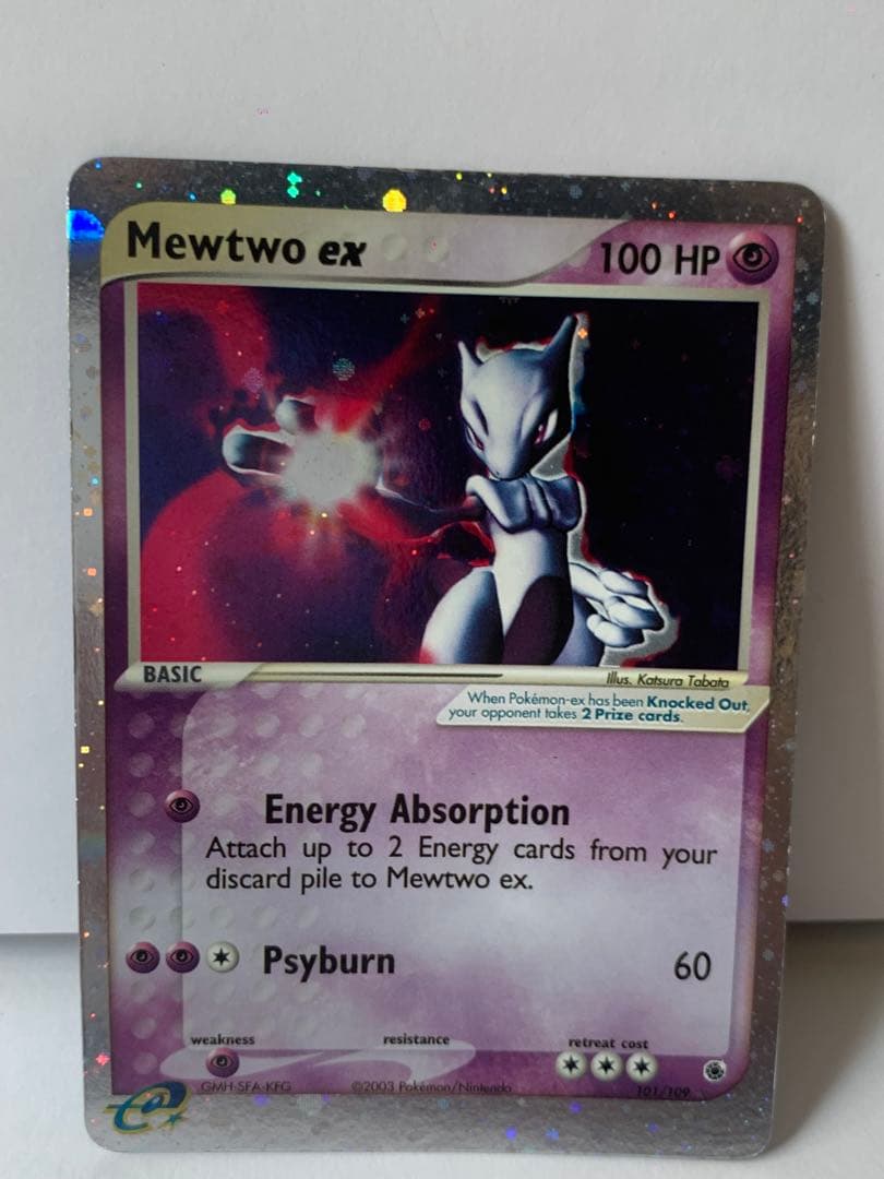 Mewtwoレア ポケカ ポケモンカード 海外版 ミュウツーex 101/109