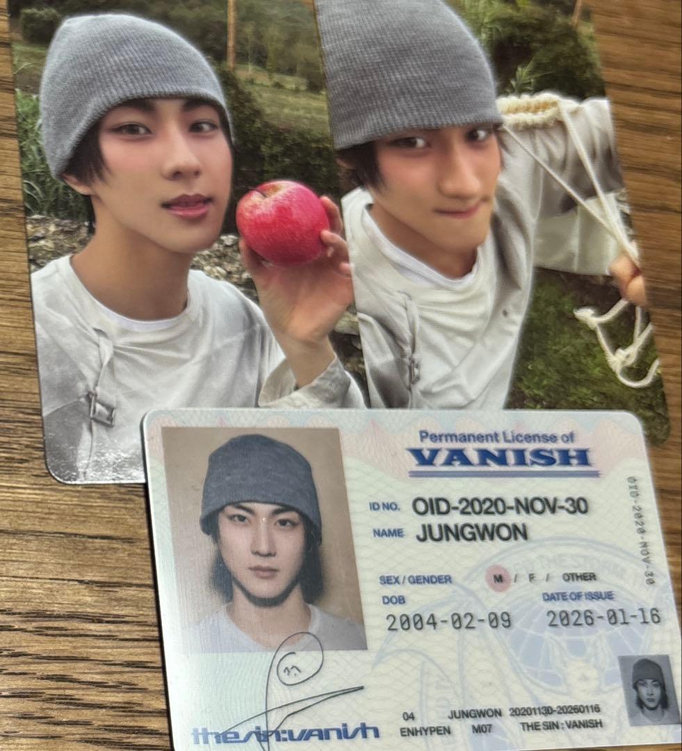 ENHYPEN THE SIN : VANISH ジョンウォン トレカ - メルカリ