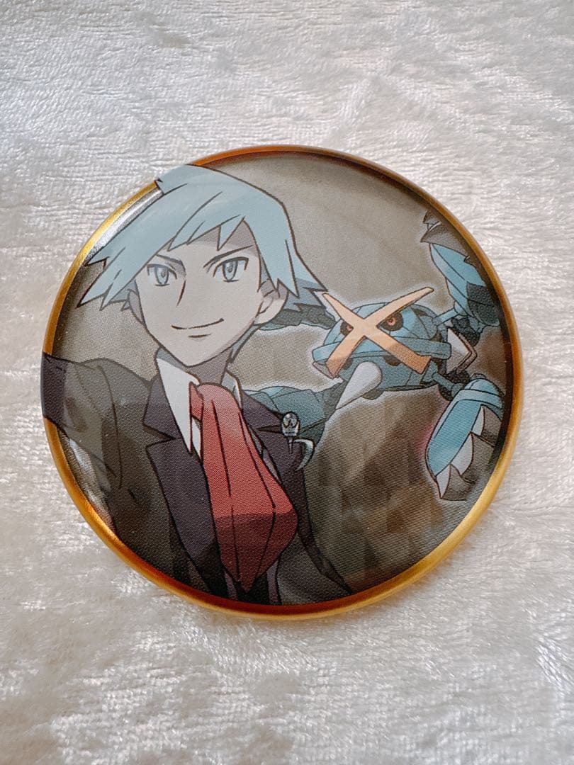 ポケモン ダイゴ メガメタグロス 缶バッジ ポケモンマスターズ EX』 スクエア缶バッジ／ダイゴ＆メタグロス