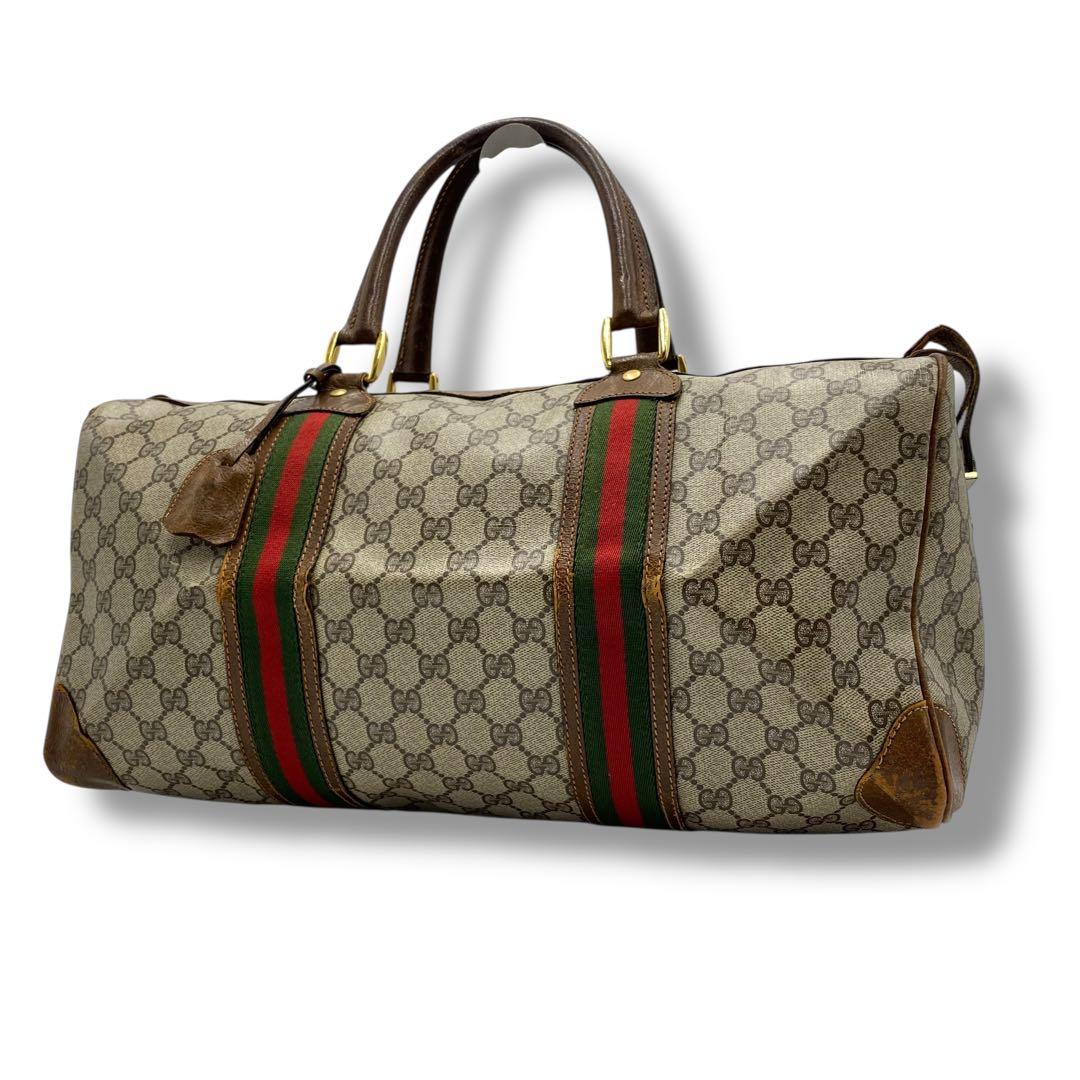 良品 GUCCI OLD シェリーライン ビンテージ ボストンバッグ バッグ