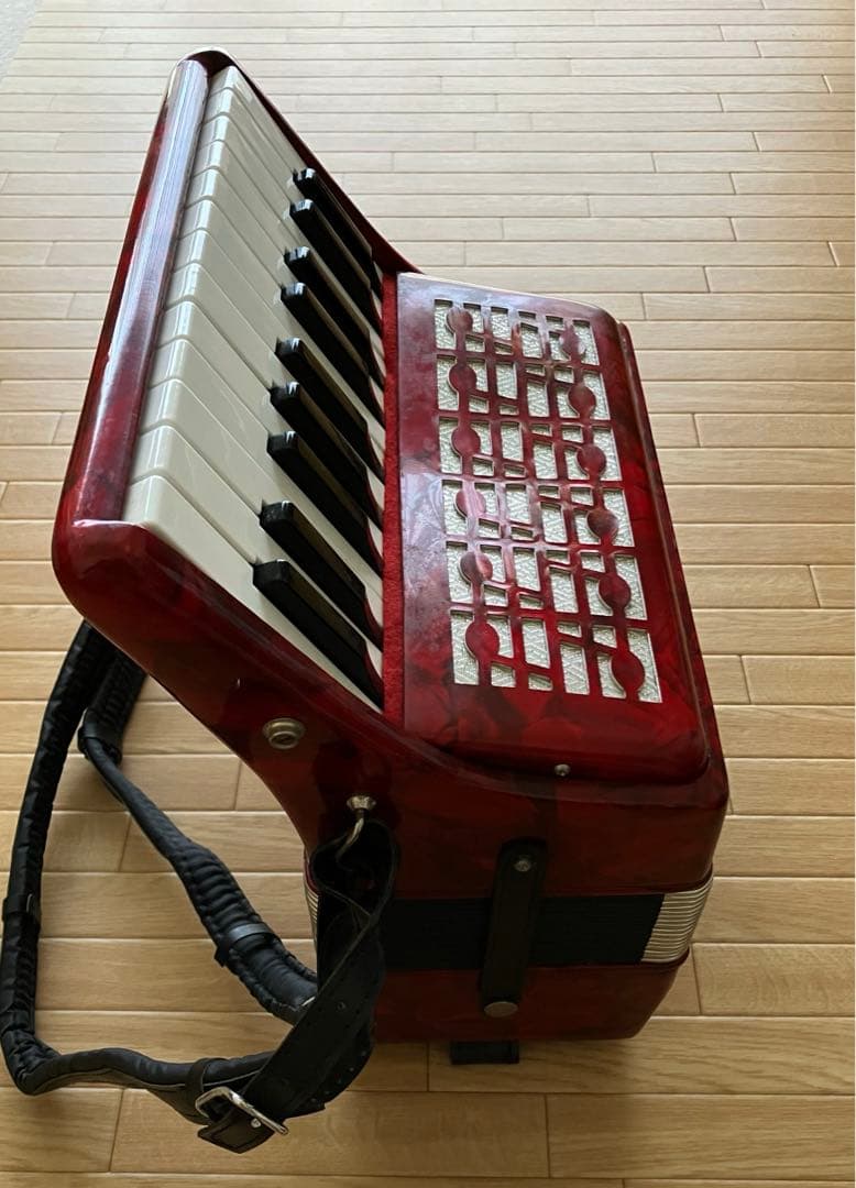 シンプルな J.Michael ジェイマイケル アコーディオン レッド×ブラック