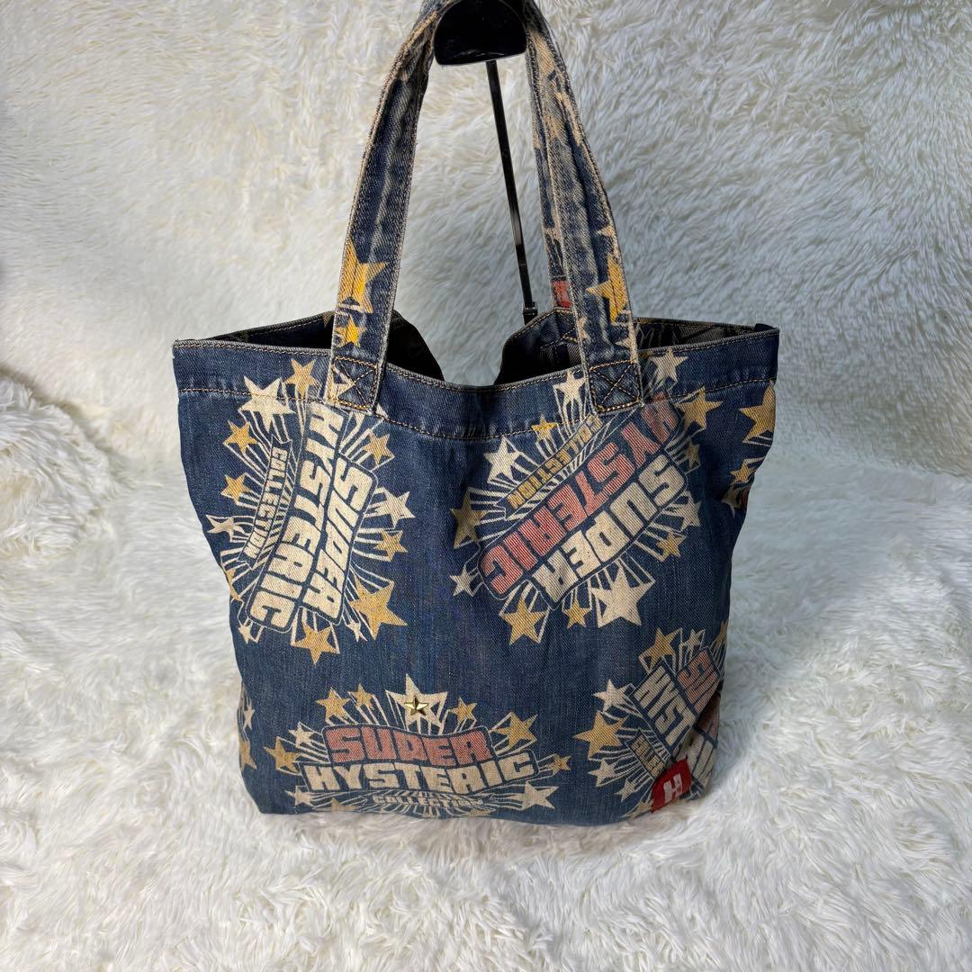 HYSTERIC GLAMOUR デニム素材トートバッグ ヴィンテージ - メルカリ