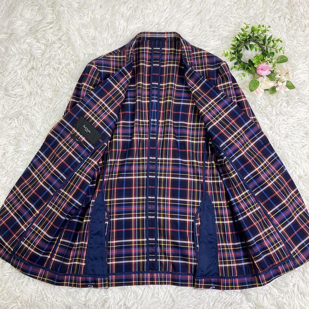 美品 ポールスミス パンツスーツ XL L セットアップ 背抜き フレア