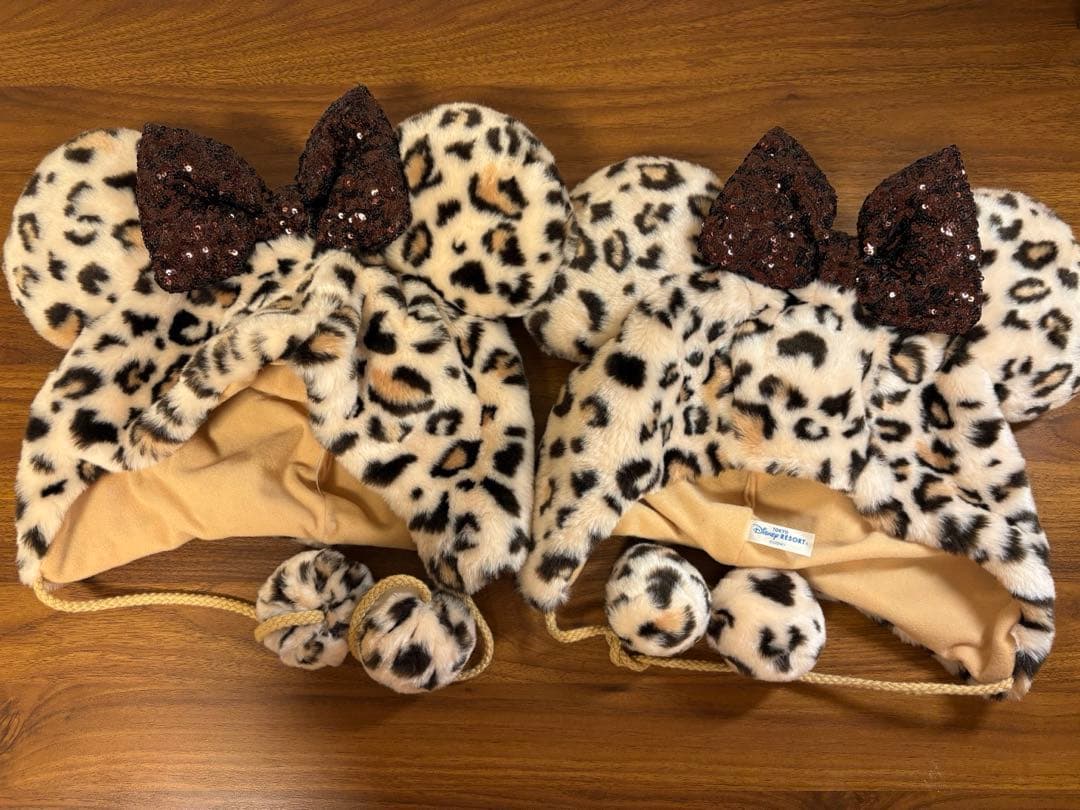 【即発送】ディズニー ヒョウ柄ファンキャップ 2個セット ディズニー ファンキャップ ヒョウ柄 2025 新作 ファンキャップ 2個