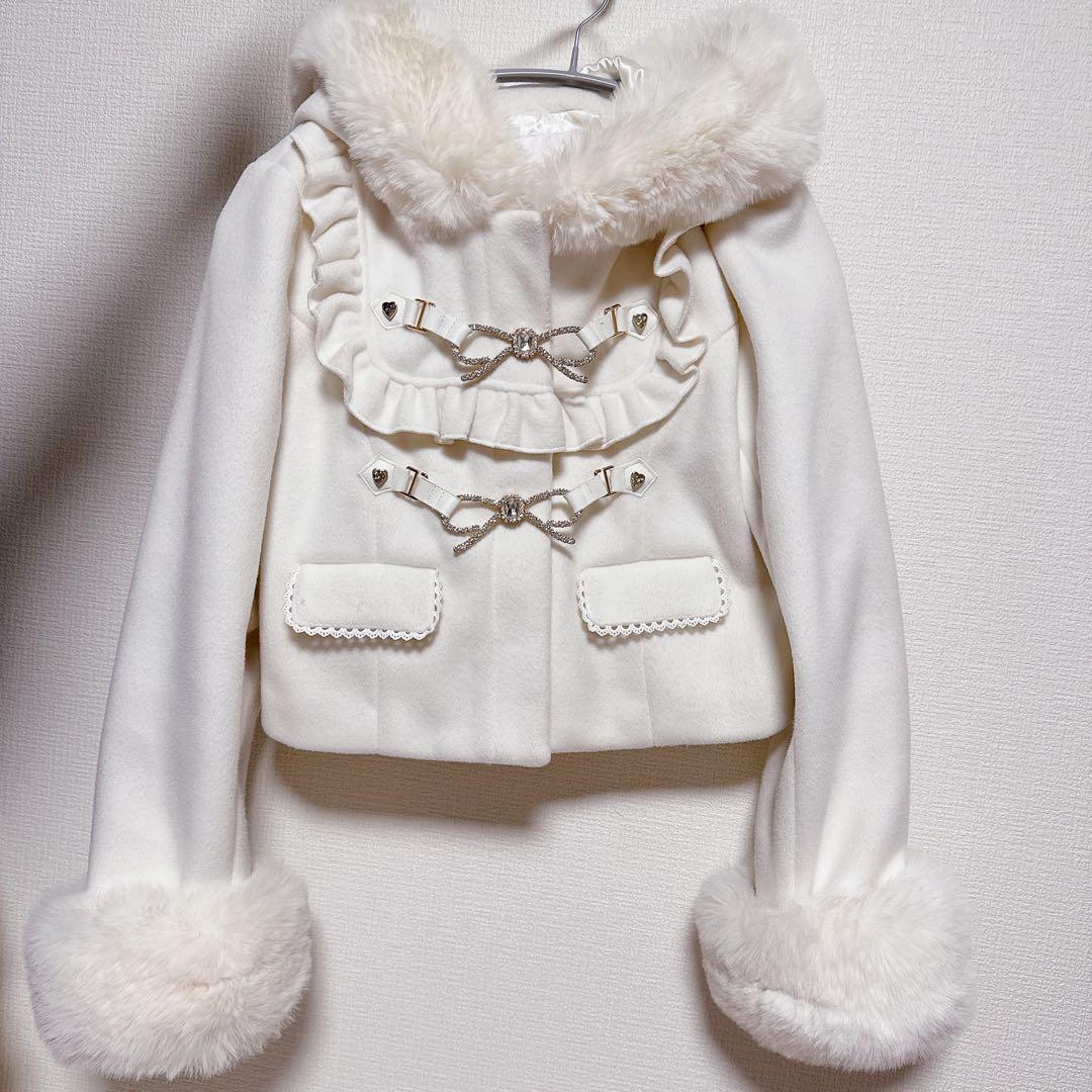 d*4様 LIZ LISA ビジューリボンショートフードコート