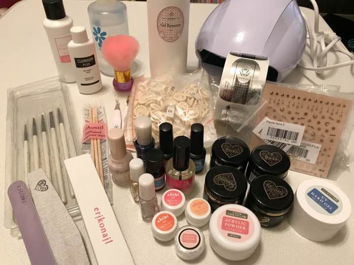 【美品】長さ出しできる☆お買い得ネイルセット