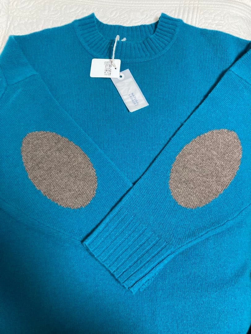 まちゃ様専用】ナチュラルランドリー エルボーパッチ ラフプルオーバー