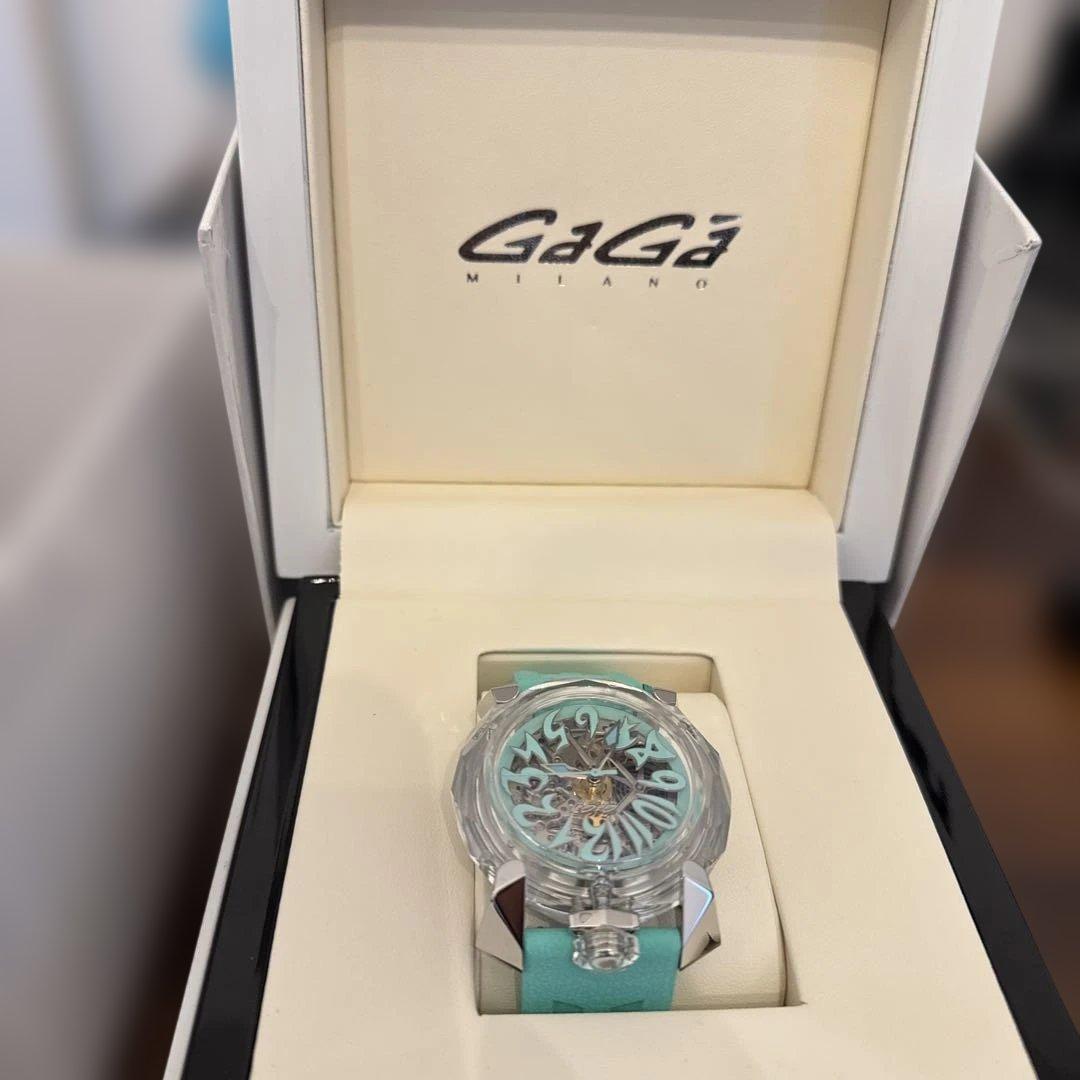 か*ず様 GaGa Milano スケルトンダイヤル 時計