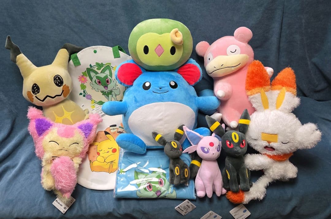 ポケモン ぬいぐるみ トートバッグ プレミアムサマーブランケット 12点セット ブランケットや大きなリボン付きトートバッグ！セガプライズ