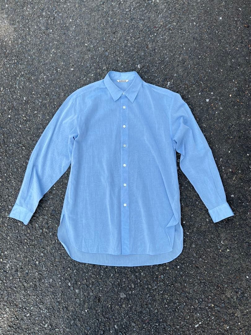 トップス AURALEE 24SS HARDTWIST FINX ORGANDYSHIRT