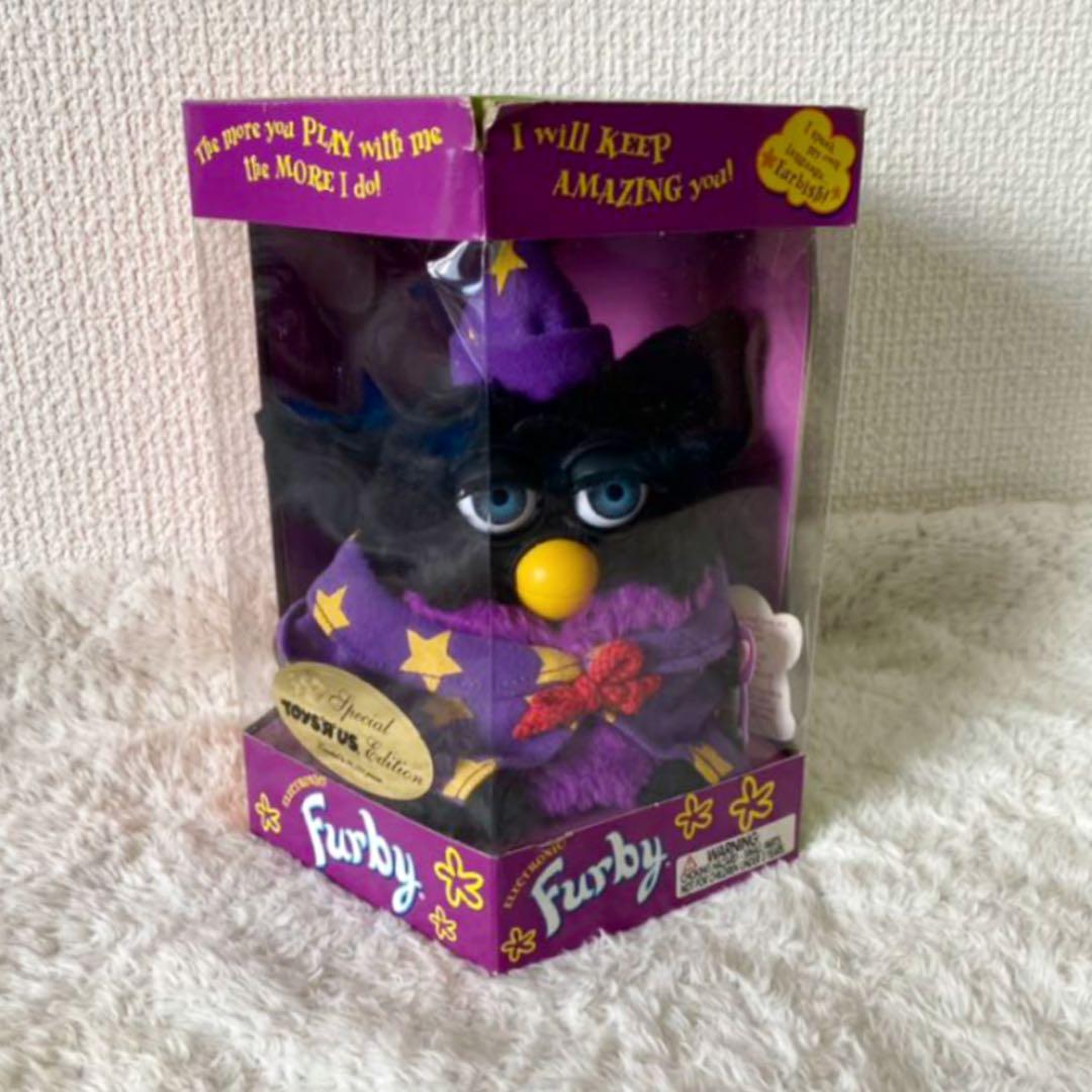 ファービー　レア ファービー 1998 ヒョウファービー おもちゃ グレーの毛皮 茶色の目