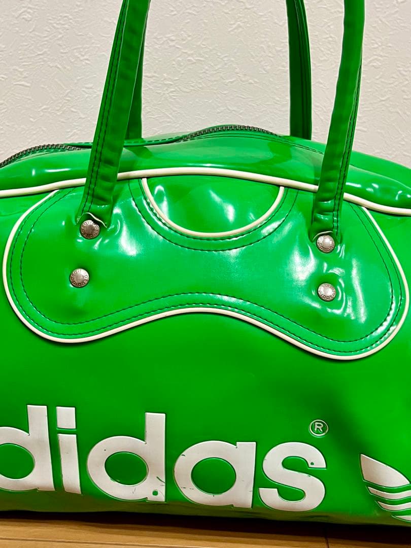 アディダス ボストンバッグ エナメル adidas ビンテージ 80s デサント