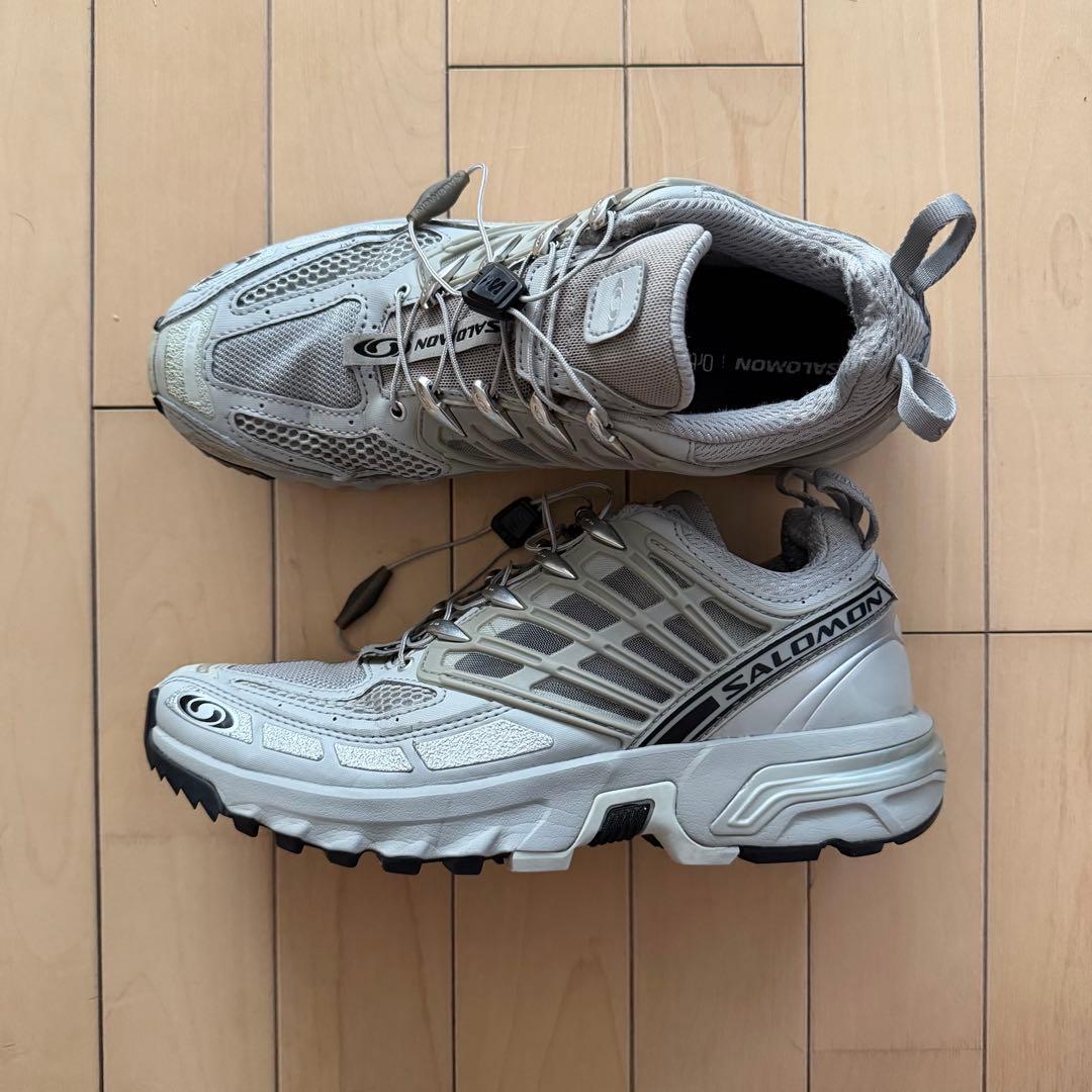 Salomon ACS PRO シルバー 25cm ACS PRO Metal/Ghost Gray/Silver Metallic X | SALOMON SNEAKERS