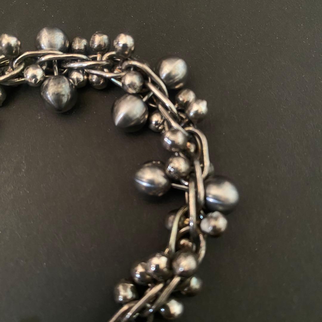 Vintage メキシコ シルバー パール DNA ブレスレット 8mm玉 - メルカリ