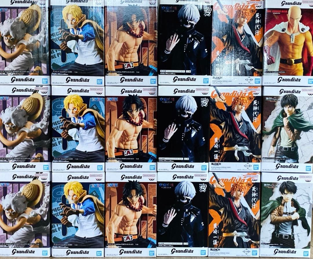 Grandista 18体セット　まとめ売り　ワンピース　BLEACH 等　①