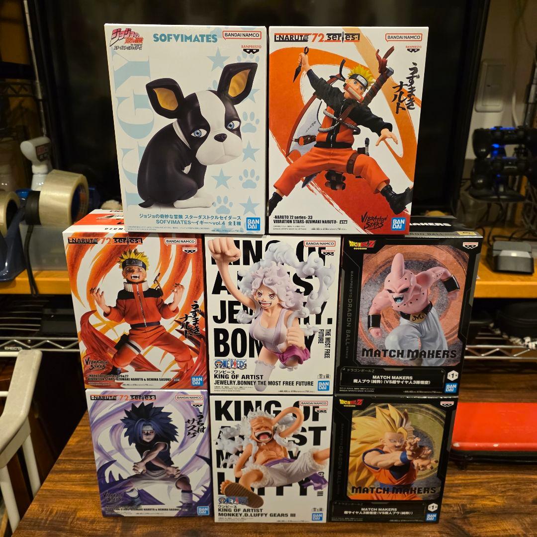フィギュアセット（ナルト、ルフィ、悟空など）