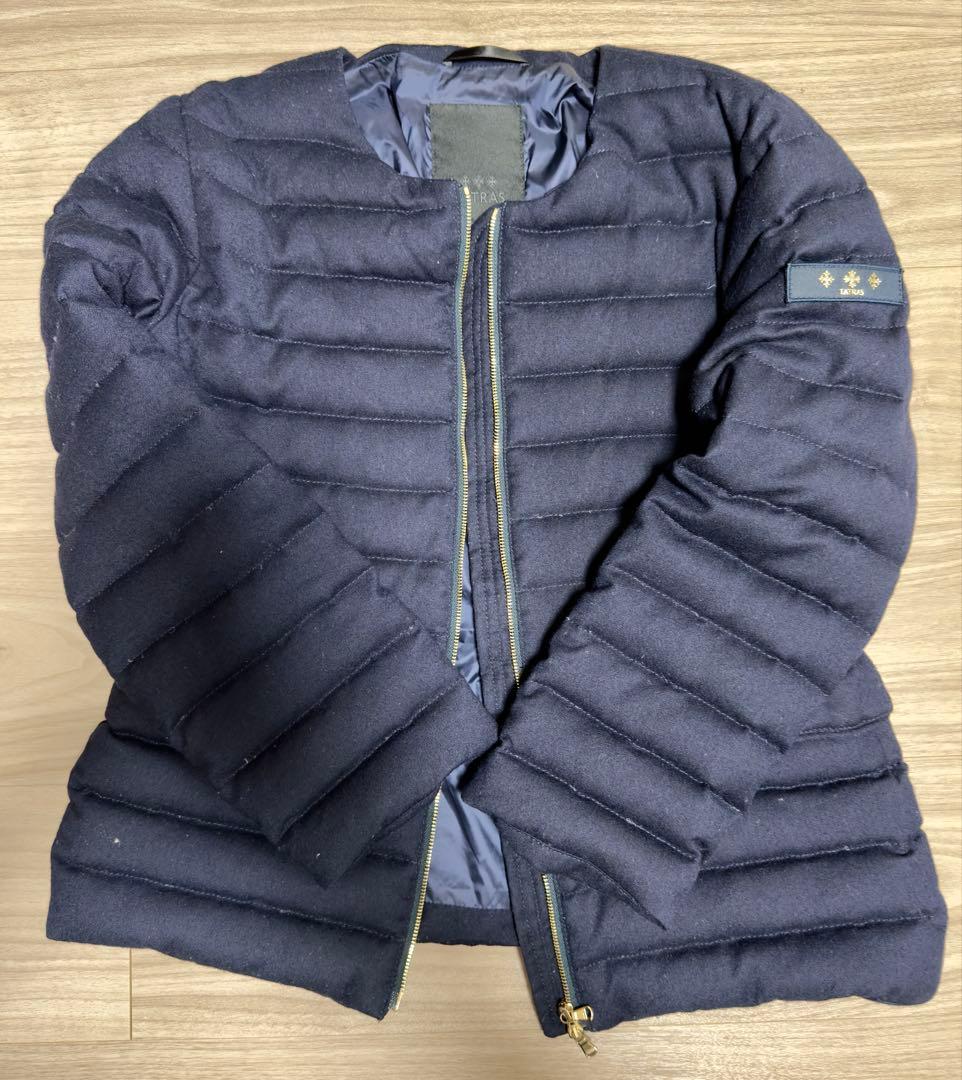 タトラス スピノサ ダウンジャケット ブルゾン ショート丈 ダークネイビー
