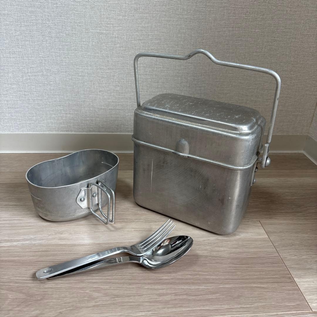 フランス軍　飯盒　メスキット　カトラリー　セット　デッドストック