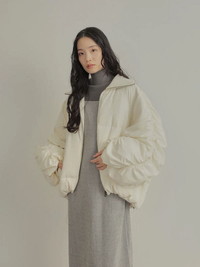 【タグ付き】olu. ボリュームギャザーダウン アウター