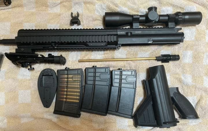 東京マルイ　次世代 電動ガン HK417 スナイパー仕様　新品カスタムパーツあり 次世代電動ガンで再現された「HK417」【スナイパーライフル PICK UP