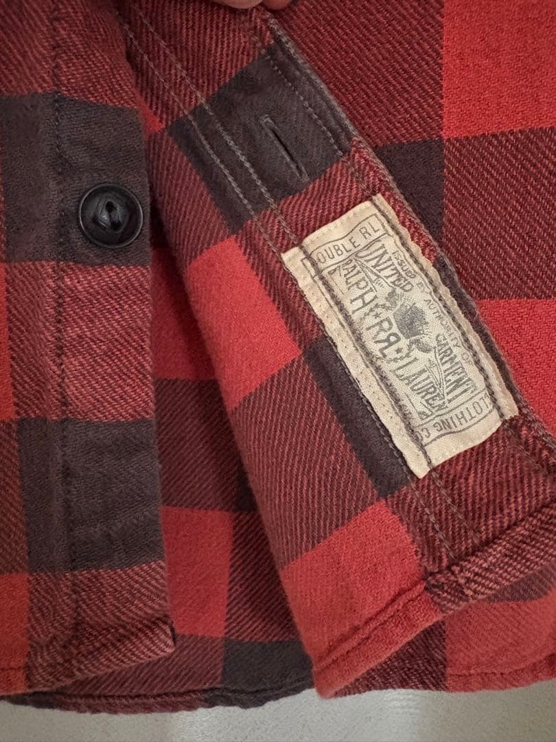 希少XS】ベッカム着用RRLダブルアールエル バッファローチェック