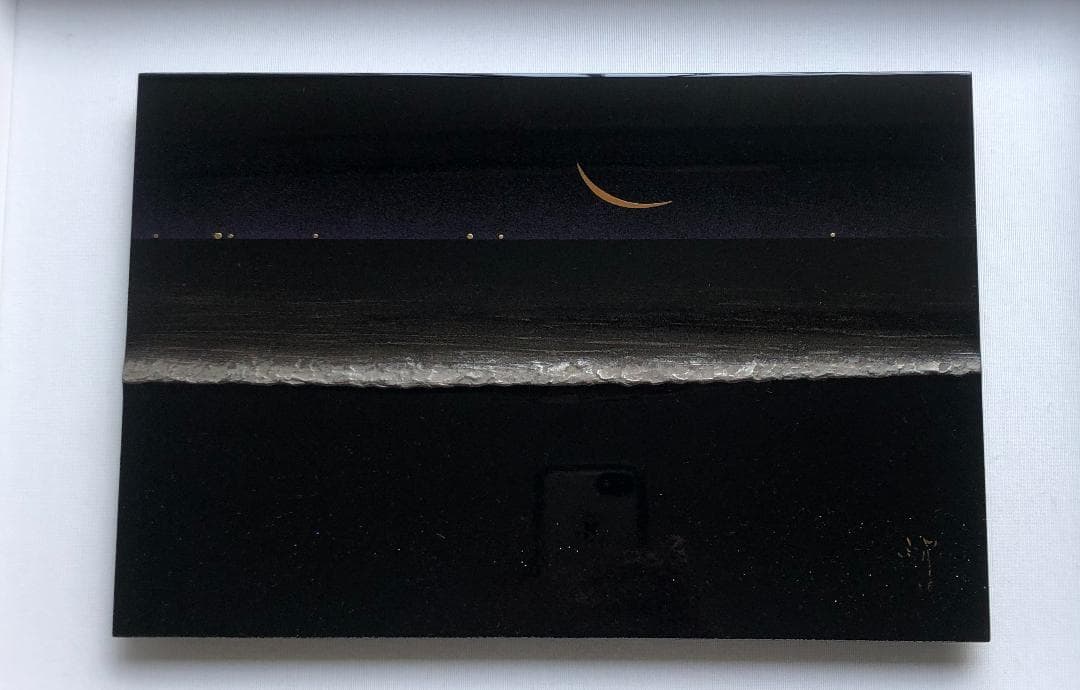 漆芸家「榎木啓」作 輪島塗本金研出蒔絵『海景』漆額 - メルカリ